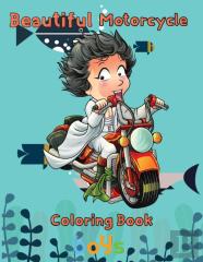 Beautiful  Motorcycle Coloring Book Boys