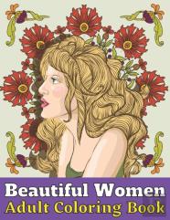 Beautiful Women Adult Coloring Book