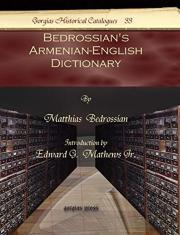 Bedrossian'S Armenian-English Dictionary