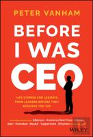 Before I Was Ceo