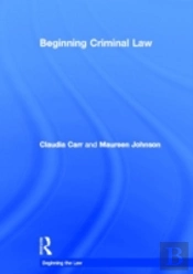 Beginning Criminal Law
