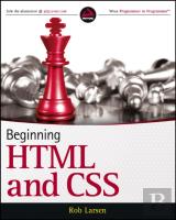 Beginning Html And Css