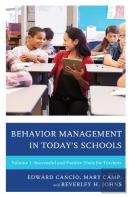 Behavior Management In Todayâ€™S Schools