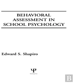 Bertrand.pt - Behavioral Assessment In School Psychology
