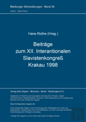Beitraege Zum Xii. Internationalen Slavistenkongre, Krakau 1998