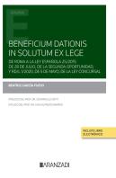 Beneficium Dationis In Solutum Ex Lege