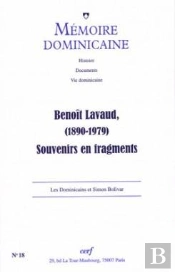 Benoît Lavaud (1890-1979) Souvenirs En Fragments
