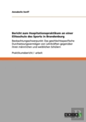 Bericht Zum Hospitationspraktikum An Einer Eliteschule Des Sports In Brandenburg
