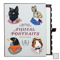 Bertrand.pt - Berkley Bestiary Animal Portrait Greeting Card Assortment