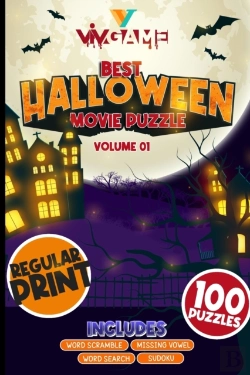 Bertrand.pt - Best Halloween Movie Puzzle Volume 1 Includes Word Search Sudoku Word Scramble Missing Vowel