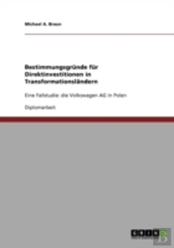 Bertrand.pt - Bestimmungsgrunde Fur Direktinvestitionen In Transformationslandern