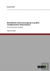 Betriebliche Altersversorgung In Groayen Norddeutschen Unternehmen