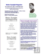 Better Eyesight Magazine - July, 1919 To June, 1930 -132 Monthly Issues By Ophthalmologist William Horatio Bates M.D.