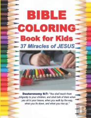 Bible Coloring Book For Kids 37 Miracles Of Jesus