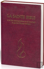 Bible Neg Scofield Rigide Grenat, Tranche Blanche