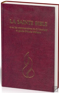 Bertrand.pt - Bible Neg Scofield Rigide Grenat, Tranche Blanche