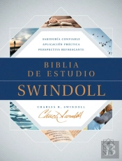 Biblia De Estudio Swindoll Ntv, Sentipiel, Cafe/Azul/Turques