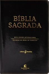 Bíblia Nvi, Preto, Letras Vermelhas, Índice De Dedo