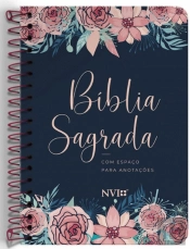 Bíblia Sagrada Anote - Capa Espiral Rosas