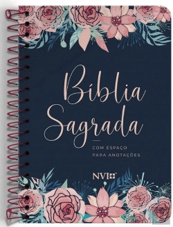 Bertrand.pt - Bíblia Sagrada Anote - Capa Espiral Rosas