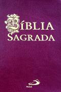 Bíblia Sagrada Paulus Média Flexível Bordeaux