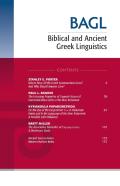 Biblical And Ancient Greek Linguistics, Volume 9