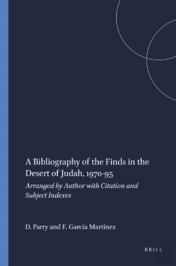 Bertrand.pt - Bibliography Of The Finds In The Desert Of Judah, 1970-95