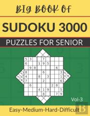 Big Book Of Sudoku 3000 Puzzles For Seneir Vol-3