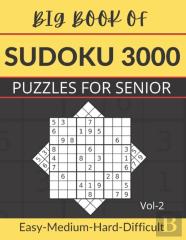 Big Book Of Sudoku 3000 Puzzles For Senior Vol- 2