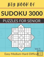 Big Book Of Sudoku 3000 Puzzles For Senior Vol-5