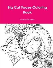 Big Cat Faces Coloring Book