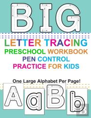 Big Letter Tracing Preschool Workbook Pen Control Practice For Kids