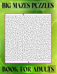 Big Mazes Puzzles Book For Adults