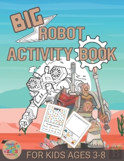 Bertrand.pt - Big Robot Activity Book For Kids Ages 3-8