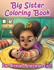 Big Sister Coloring Book For African American Girls
