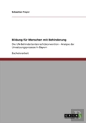 Bildung Far Menschen Mit Behinderung