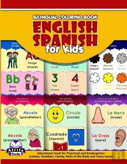 Bertrand.pt - Bilingual Coloring Book English Spanish For Kids