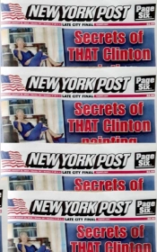 Bill Clinton Blue Dress  Painting New York Post Artist Skecthbook