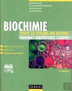 Bertrand.pt - Biochimie ; Tout Le Cours En Fiches (2e Édition)