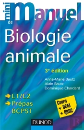 Biologie Animale ; Cours Et Qcm/Qroc (3e Édition)