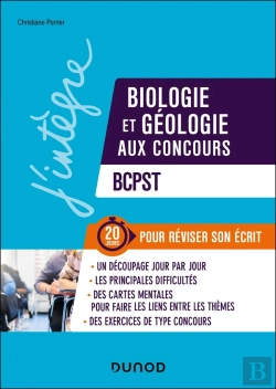 Bertrand.pt - Biologie Et Géologie Aux Concours ; Bcpst ; 20 Jours Pour Réviser Son Écrit