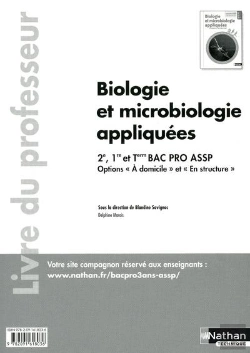 Bertrand.pt - Biologie Et Microbiologie Appliquees (Pochette) Bac Pro Assp Opt Domic/Struct Professeur 2011