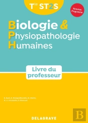 Biologie Et Physiopathologie Humaines ; Terminale St2s ; Livre Du Professeur (Édition 2020)