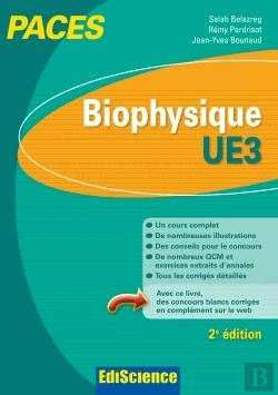 Bertrand.pt - Biophysique ; Ue3 Paces ; Manuel, Cours Et Qcm Corrigés