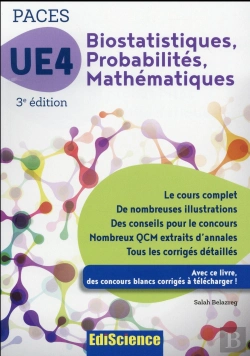 Bertrand.pt - Biostatistiques Probabilites Mathematiques-Ue 4 Paces - 3e Ed. - Manuel, Cours + Qcm Corriges