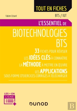 Bertrand.pt - Biotechnologies ; Bts, Iut ; L'Essentiel En Fiches (2e Édition)