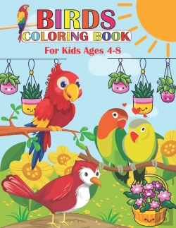 Bertrand.pt - Birds Coloring Book For Kids Ages 4-8