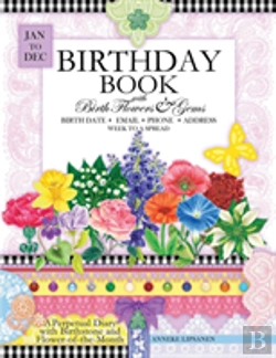 Bertrand.pt - Birthday Book With Birth Flowers And Gems