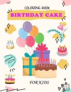 Bertrand.pt - Birthday Cake Coloring Book For Kids