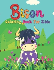 Bison  Coloring Book For Kids